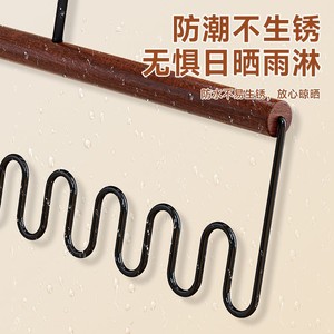 Multifunctional Wave Shape <b>Clothes</b> Hanger With Multiple Hooks For Underwear Socks And Vests <b>Storage</b> Organizer Hanging Closet Use - Product Image 3