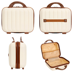 Portable Mini Hard Shell Travel <strong>Makeup</strong> Case Cute Fashion Waterproof PP Colorful 12inch Handbag Storage Zipper Cosmetic <strong>Box</strong> - Product Image 4