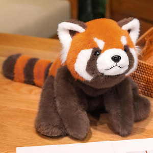 7557 Simpatico Peluche di Panda Rosso da 11 Pollici, Giocattolo Imbottito Pesante, Regalo di Compleanno per Bambini - Product Image 4