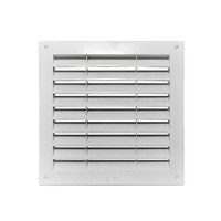 Grille de sortie d'air rectangulaire en alliage d'aluminium pour climatisation centrale de bureau moderne, grille de retour d'air, système d'air frais