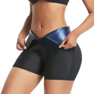 Ceinture élastique taille haute personnalisée Corset haut Pantalon de yoga brésilien Lady Control Minceur Sauna Sport Shorts pour mise en forme du corps