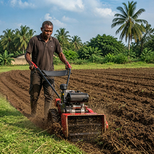 Gasoline Garden Weeder Tiller <b>Machine</b> <b>Walk</b> Behind Rotary Cultivator Agricultural Tool - Product Image 1