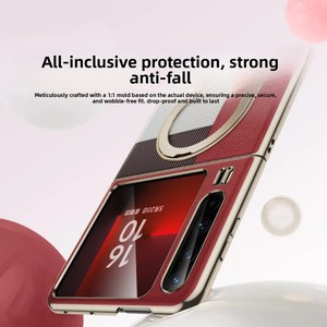เคสโทรศัพท์ Huawei PuraX รุ่นใหม่ พร้อมวงแหวนแม่เหล็กแบบหมุนได้ ชุบเคลือบป้องกันแรงกระแทก ป้องกันหน้าจอพับได้ - Product Image 4