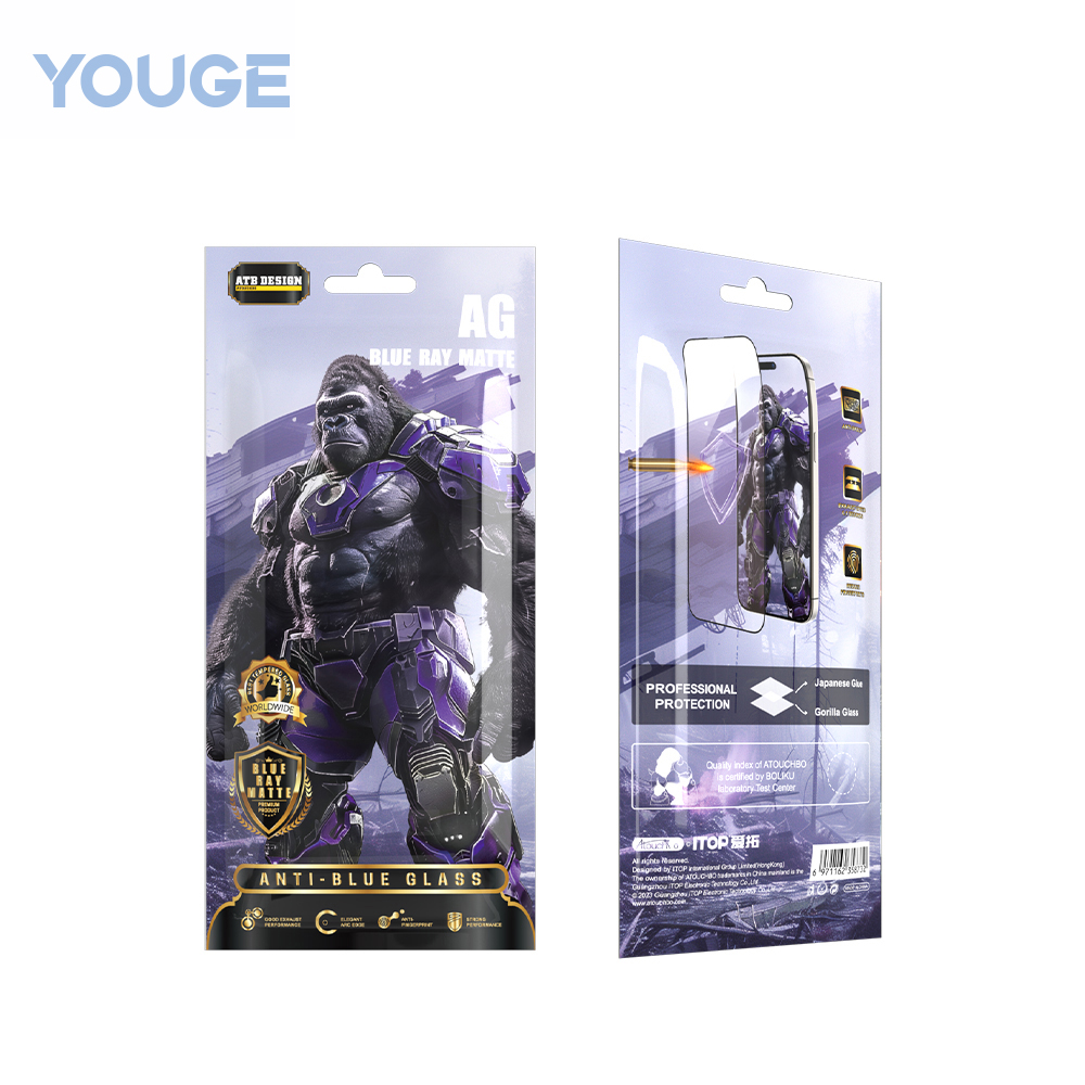 Eye protection purple tempered glass