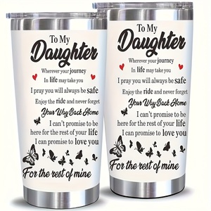 Botella de <span class=keywords><strong>Agua</strong></span> Aislada de Acero Inoxidable para Mi Hija, con Diseño a Prueba de Fugas y Materiales Libres de BPA, Perfecta como Regalo de Cumpleaños - Product Image 3