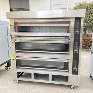 Horno Eléctrico Industrial de Alta Gama para Panadería, con Calentamiento Automático, 3 Niveles y 9 Bandejas, Ideal para Hornear Postres, Nueces, Bocadillos y Barbacoa - Product Image 4