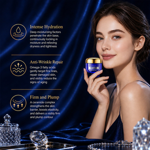 ชุดผลิตภัณฑ์ดูแลผิวหน้าโอเมก้า-3 เซราไมด์ แบรนด์ KORMESIC รับผลิตแบบ OEM ครีม เซรั่ม ครีมบำรุงรอบดวงตา ลดเลือนริ้วรอย ฟื้นฟูผิวกระชับ ฮาลาล ผลิตจากธรรมชาติ - Product Image 2