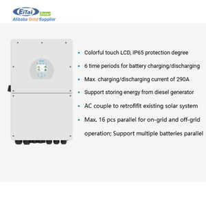 نظام طاقة شمسية هجين متكامل بسعر تنافسي 10 كيلوواط 20 كيلوواط 25 كيلوواط 30 كيلوواط، طقم طاقة منزلية كامل أحادي الطور - Product Image 3