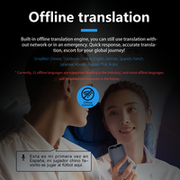 Traducteur vocal instantané portable pour voyages d'affaires avec application en ligne