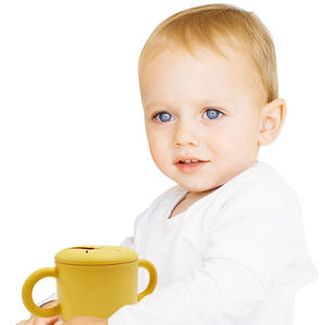 Vaso de Silicona con Forma de Pétalo y Asa para Bebés y Niños Pequeños, Diseño Creativo con Patrón Sólido - Product Image 6