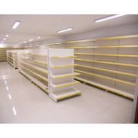 Rayonnage gondole en métal pour magasins de détail modernes Étagère de supermarché pour épicerie Rayonnage de présentation à vendre