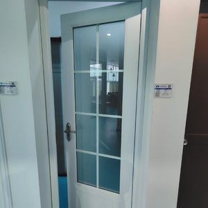 JYing Entry <strong>Doors</strong> <strong>Upvc</strong> Flush Interior <strong>Door</strong> Swing Steel+pvc+tempered Glass Modern Hotel Tempered Plastic <strong>Door</strong> - Product Image 3