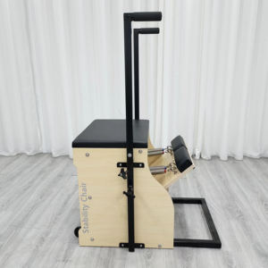 เก้าอี้พิลาทิสไม้เกรดทางการแพทย์ หุ้มหนังไมโครไฟเบอร์ เก้าอี้ทรงตัวสำหรับศูนย์ฟื้นฟูสมรรถภาพและคลินิกพิลาทิส - Product Image 1