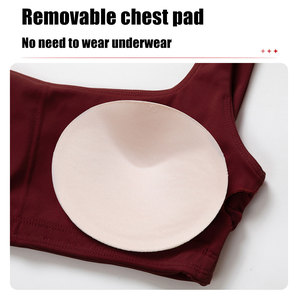 Hot Sexy Áo ngực thể thao đẹp trở lại đồ lót chạy chặt chẽ thể thao Crop Tank Tops cổ vuông của phụ nữ liền mạch Thanh Niên Yoga áo ngực - Product Image 4