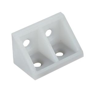 <b>Plastic</b> Corner <b>Brackets</b> 90 Degree White Durable Injection Molding For Furniture Cabinet Shelf Support - Product Image 5
