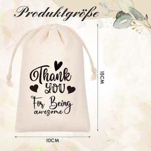 Hot Selling Satin Cotton Drawstring <b>Bag</b> Yiwu Recyclable Thanksgiving Stamp Print for Candles <b>Thanks</b> for Your Cross-Border - Product Image 4