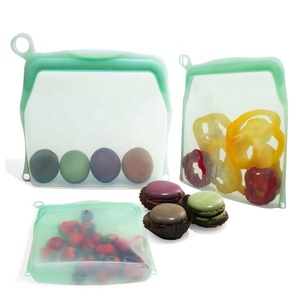 Customize Design Reusable Durable Food Grade Silicone Storage <b>Bag</b>, Silicone Food <b>Bags</b> - Product Image 4