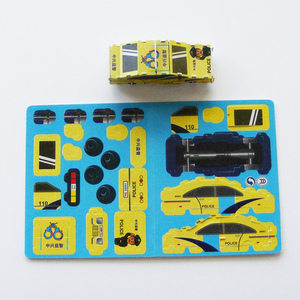 Hot Selling Wholesale DIY Customized PP Cartoon Children's Toys 3D Car Model <strong>Tazo</strong> Jigsaw - Product Image 2
