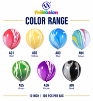 Ballons en latex agate, vente directe usine, ensemble agate CE/EN71/BSCI/CPC - Incluant des ballons de 10 pouces pour mariages, anniversaires et fêtes