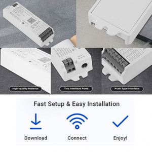 <strong>5</strong> in 1 Tuya App Zigbee 3.0 RF <strong>Wireless</strong> <strong>Led</strong> <strong>Controller</strong> Zigbee Dimmer for <strong>Rgb</strong> Rgbw Cct Rgbw Cw Ww <strong>Led</strong> Strip Light - Product Image 2