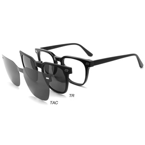 Nueva moda Vintage cuadrado dos tonos magnético Clip-On gafas de sol marcos luz azul bloqueo Gafas Lunettes De Soleil Gafas - Product Image 6