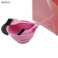 Kit de mélangeur de teinture capillaire durable pour marque privée, accessoires de coiffure pour salon, ensemble bol et pinceau en plastique pour coloration capillaire