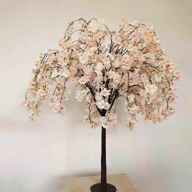 GIGA indoor mini led bianco artificiale cherry blossom l'albero di nozze centrotavola