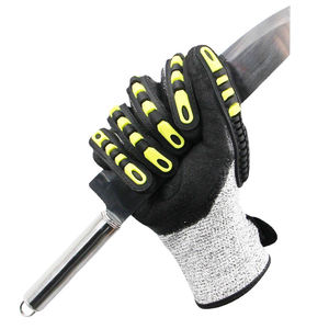 Gants de sécurité industriels anti-vibration, résistants aux coupures, durables, respirants et antidérapants, fabriqués aux États-Unis, sur mesure, en HPPE - Product Image 3