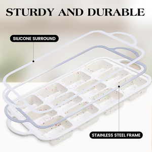 SILIKOLOVE Factory 12 Cups LFGB Non Stick BPA Free Metal Reinforced Frame Square Silicone <strong>Cupcake</strong> Pan Muffin <strong>Tin</strong> Baking Molds - Product Image 2