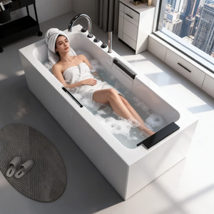 Vente directe usine – Baignoire chauffante intelligente thermostatique intégrée sans joint, petite et autonome pour la maison, personnalisable - Product Image 3