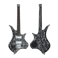 Guitare Basse Électrique Sans Tête Professionnelle Starway OEM ODM E590 E592 6 Cordes, Instrument de Musique à Cordes pour la Performance