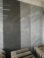 Panneau mural en PVC imperméable OEM d'usine, texture marbre, pour revêtement mural intérieur et tête de lit