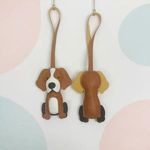 Pendentif en cuir PU pour chien Border Collie avec longue sangle, porte-clés pour chiot, chien <span class=keywords><strong>Bichon</strong></span>, <span class=keywords><strong>Labrador</strong></span> Retriever pour breloques de sac - Product Image 6