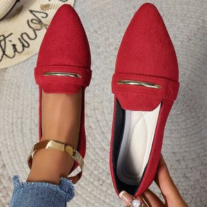 8 nouvelles chaussures plates de haute qualité, couleur unie, légères et antidérapantes, chaussures simples, semelle plate, bouche peu profonde, chaussures pour femmes - Product Image 3