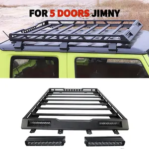 Off-Road 4x4 5 Doors Jimny Side Steps Tailgate Ladder Roof Racks Luggage Carrier For Suzuki Jimny 2019+ Gen4 Sierra JB74w JB64w