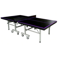 Table de ping-pong pliable et mobile pour entraînement, sur mesure, OEM, aux mêmes spécifications que l'ITTF, 25 mm MDF, pour intérieur.