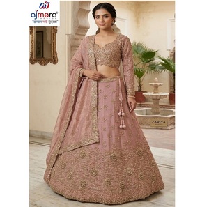Designer Modern Bridal <b>Lehenga</b> for <b>Women</b> Party Wedding Wear Elegant Ethnic Reversible Quick Dry All Seasons Regular Fit Dress - Product Image 1