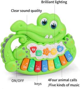 <span class=keywords><strong>Piano</strong></span> animal, série de jouets musicaux Jouets de <span class=keywords><strong>piano</strong></span> pour bébé, éléphant Crocodile Vaches Jouets musicaux Lumières Musique <span class=keywords><strong>Piano</strong></span> Clavier Jouet - Product Image 4