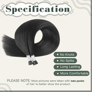 <span class=keywords><strong>Extensiones</strong></span> <span class=keywords><strong>de</strong></span> Cabello Remy Ruso al por Mayor, Doble Trama, Cutícula Alineada, Queratina, Negro Azabache, Punta I, Pre-Adheridas a Máquina - Product Image 3