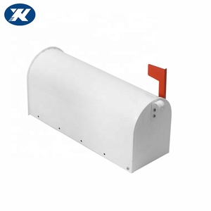 <span class=keywords><strong>Buzón</strong></span> americano <span class=keywords><strong>de</strong></span> acero galvanizado <span class=keywords><strong>de</strong></span> pie para exteriores, <span class=keywords><strong>caja</strong></span> <span class=keywords><strong>de</strong></span> letras <span class=keywords><strong>de</strong></span> estilo granero para el hogar y el jardín - Product Image 2