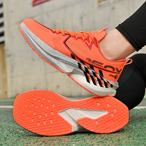 Zapatillas Deportivas para Hombre, Transpirables, con Bloques de Color Blanco y Verde, Antideslizantes, con Amortiguación, para Maratón - Product Image 4