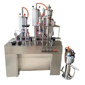 Semi-auto aerosol machine filling for car care products