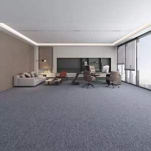 Dalles de moquette de bureau 50x50, insonorisation, prix bas, dalles de moquette bon marché, revêtement de <span class=keywords><strong>sol</strong></span> de bureau, dalles de moquette carrées de luxe pour usage commercial - Product Image 2