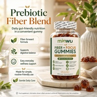 Complément alimentaire pour la digestion et la clarté mentale avec oméga-3 et prébiotiques riches en fibres, sous forme de gommes pour femmes, hommes et adultes, pour la santé quotidienne