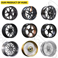 Nouvelles jantes en alliage de 18 à 24 pouces, finition chromée, couleur personnalisable, style classique vintage, lowrider, adaptable aux voitures anciennes