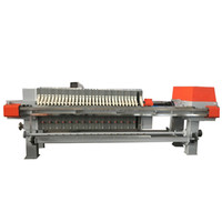 Machine automatique de séparation solide-liquide de filtre de cadre de plaque de traction de déshydratation de boue pour l'industrie des eaux usées