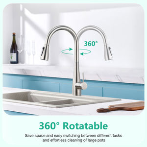 3 Way Pull Out Kitchen Faucet Stainless Steel Ceramic Valve Core Warranty 5 years - Product Image 3