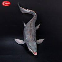 Figurine de Mosasaurus Cikoo 14,37 pouces, peinte à la main, jouet de dinosaure marin, reptile marin, modèle en PVC, détails réalistes, qualité de collection