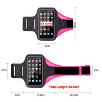 Tali Lengan Universal untuk Olahraga Lari, Tempat Earphone, Ponsel, dan Kunci, Aksesoris Lari, Armband, Tas Lengan Ponsel