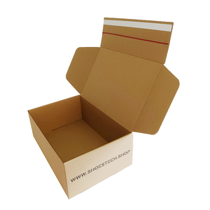 Embalaje de papel de Caja Postal autosellante reciclable marrón personalizado para ropa y ropa interior con logotipo para envío - Product Image 2